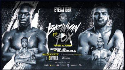Eye of the Tiger and Punching Grace present: A smashing start to the year for EOTTM and Quebec boxing with Bazinyan vs Fox! 
Erik Bazinyan will put his NABA and NABF titles on the line when he faces American boxer Alantez Fox!