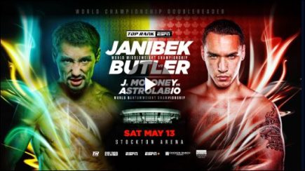 Eye of the Tiger and Punching Grace present: Commando Championship fight for Steven Butler against Janibek Alimkhanuly.